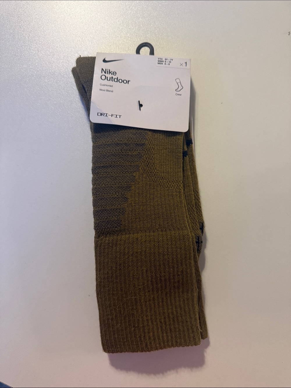 Nike Outdoor Crew Socks - Olive